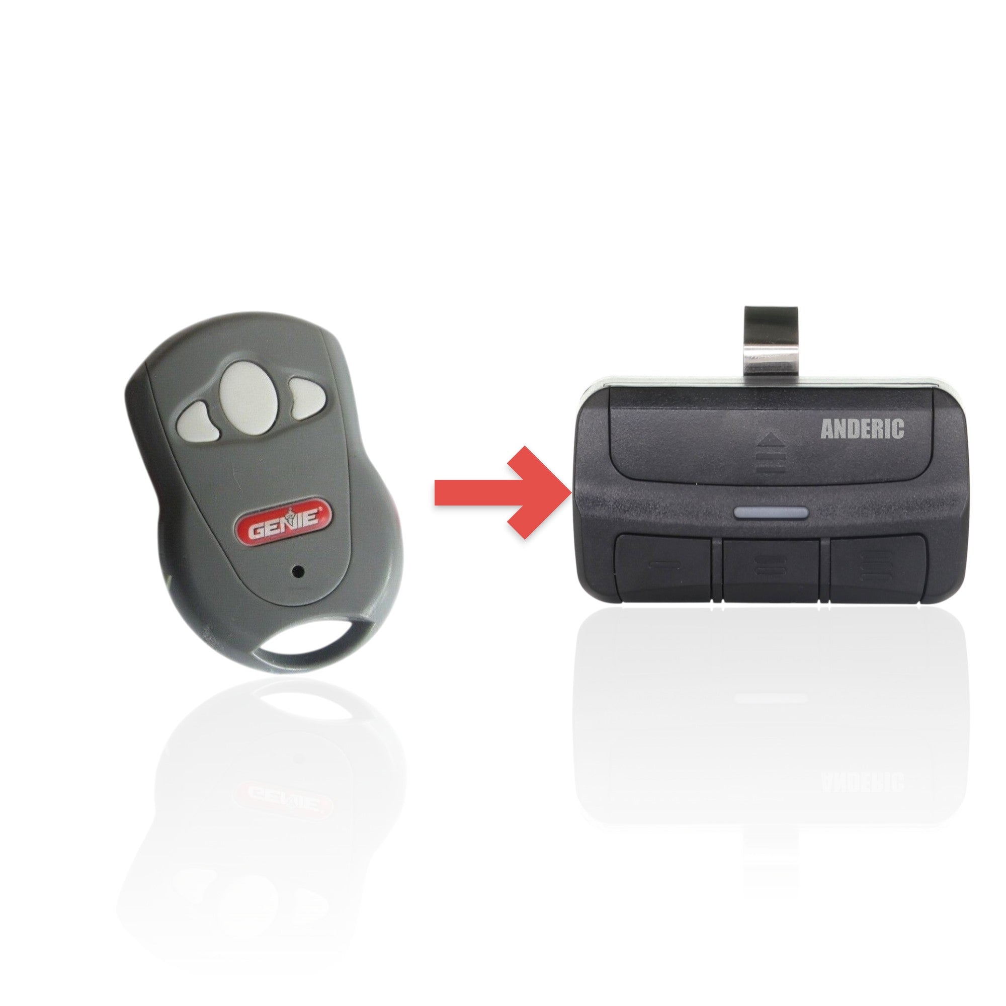 Télécommande d'ouvre-porte de garage Genie GICT390-3 à 3 boutons Intellicode série II 390 MHz