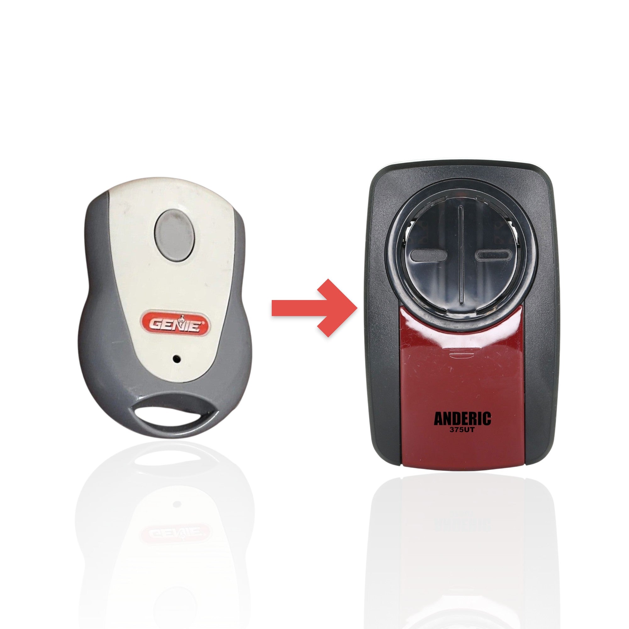 Télécommande porte-clés Genie GICTD-1 1 bouton 315/390 MHz pour ouvre-porte de garage