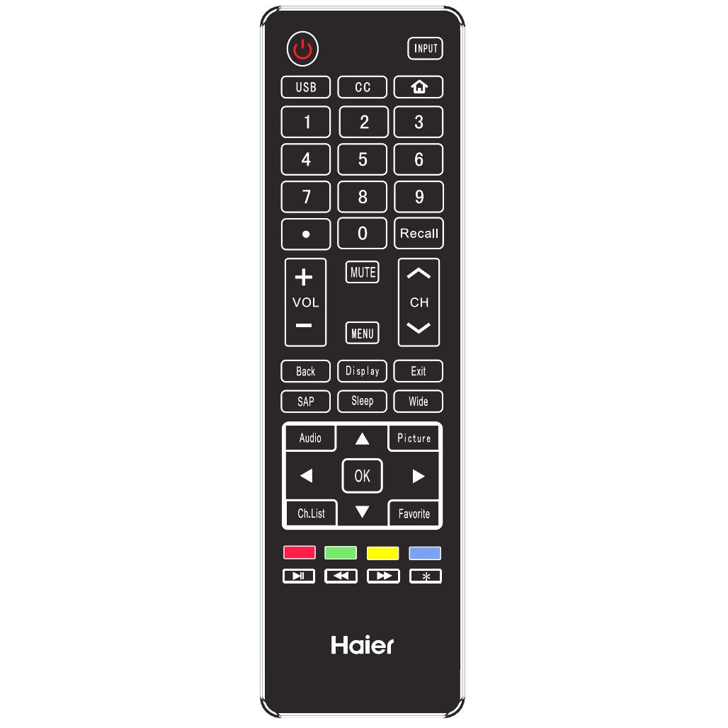 Control remoto para televisor Haier 904HA18M10121