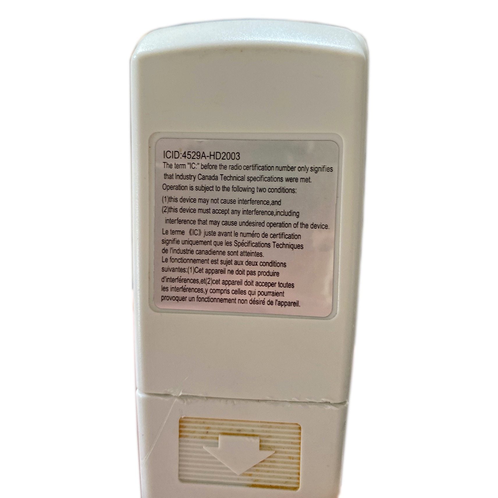 Télécommande pour ventilateur de plafond Hampton Bay 4529AHD2003