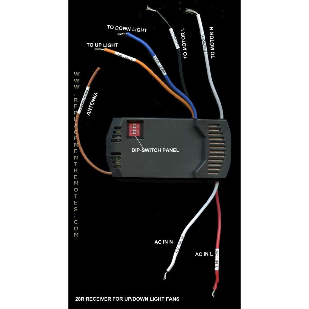 Kit de control remoto para ventilador de techo Hampton Bay FAN28RUDLKIT