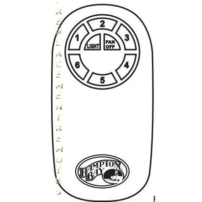Télécommande pour ventilateur de plafond Hampton Bay HAM001