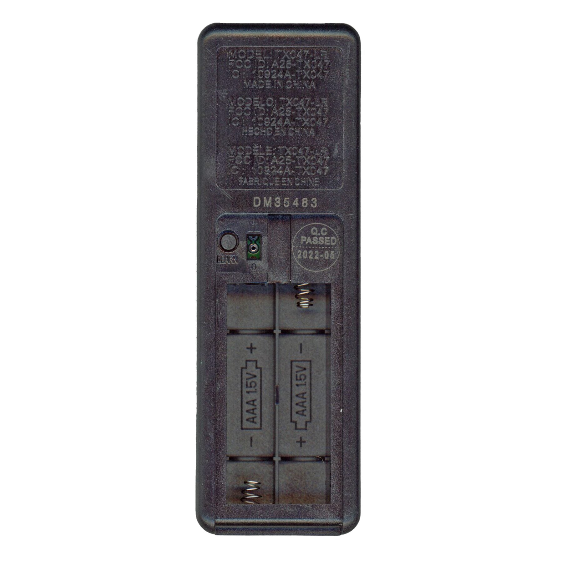 Control remoto para ventilador de techo Hampton Bay TX047-LR