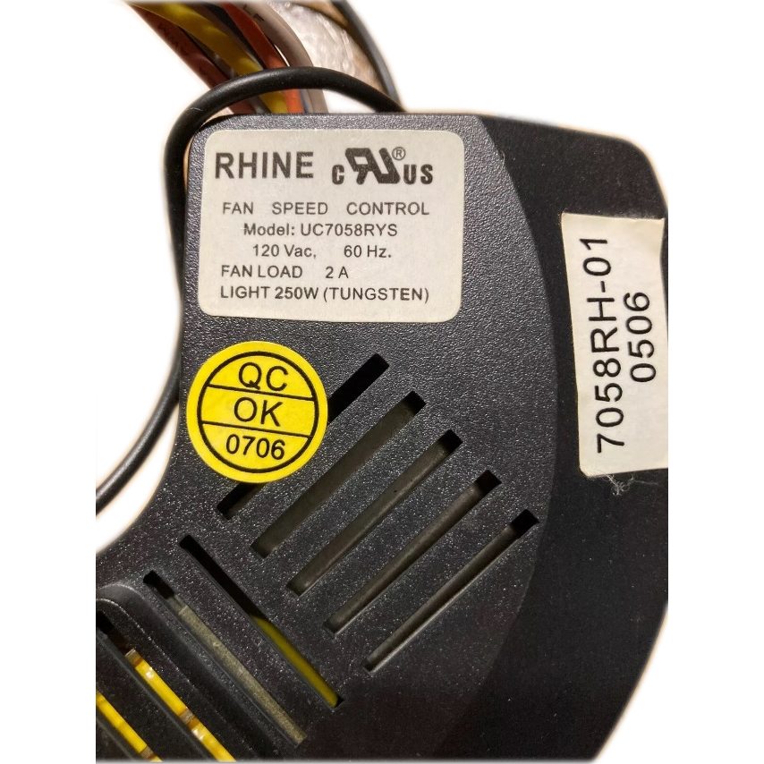 Récepteur de ventilateur de plafond Hampton Bay UC7058RYS