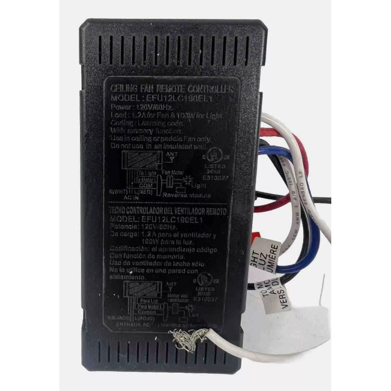 Receptor de ventilador de techo Harbor Breeze EFU12LC190EL1