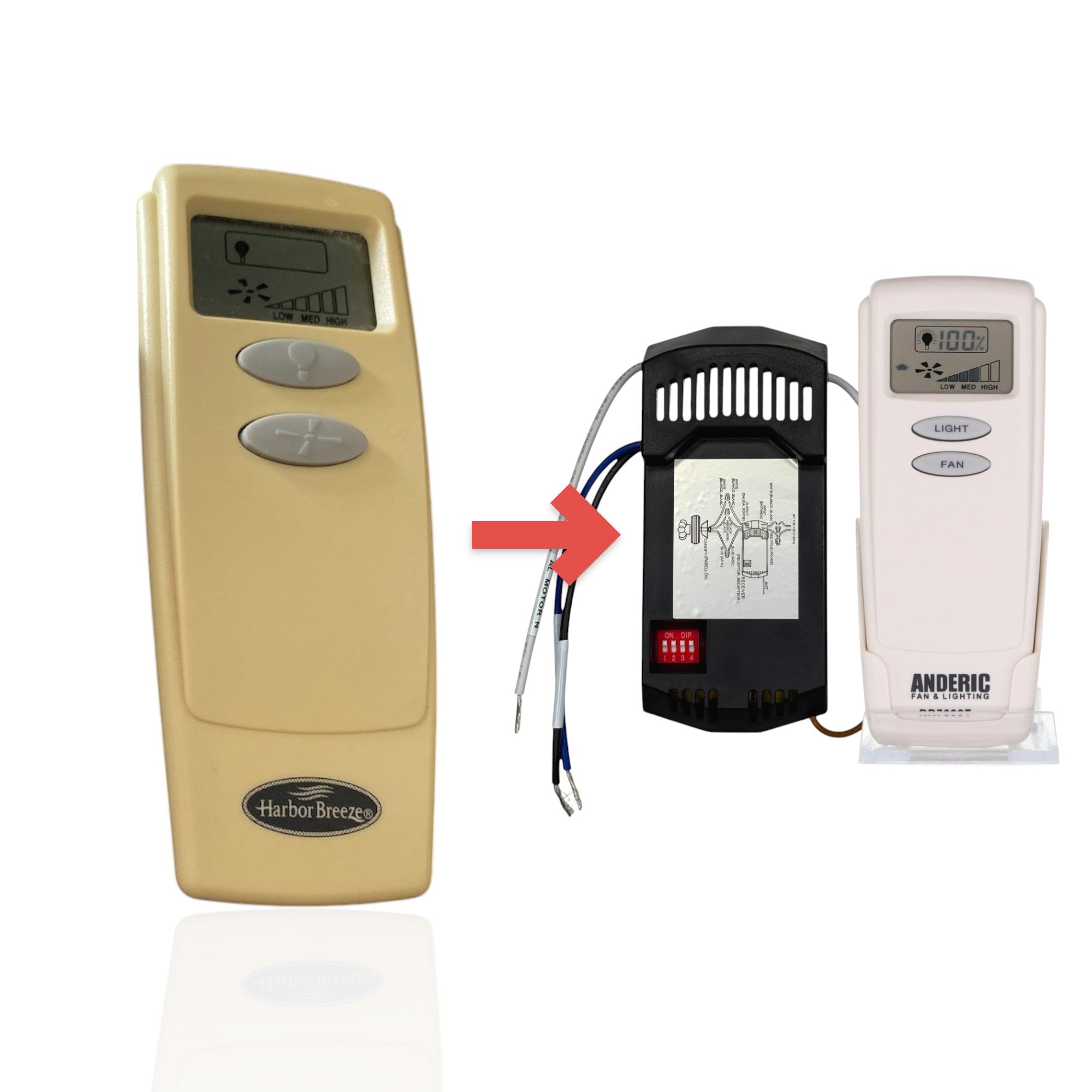 Télécommande pour ventilateur de plafond Harbor Breeze KUJCE9201