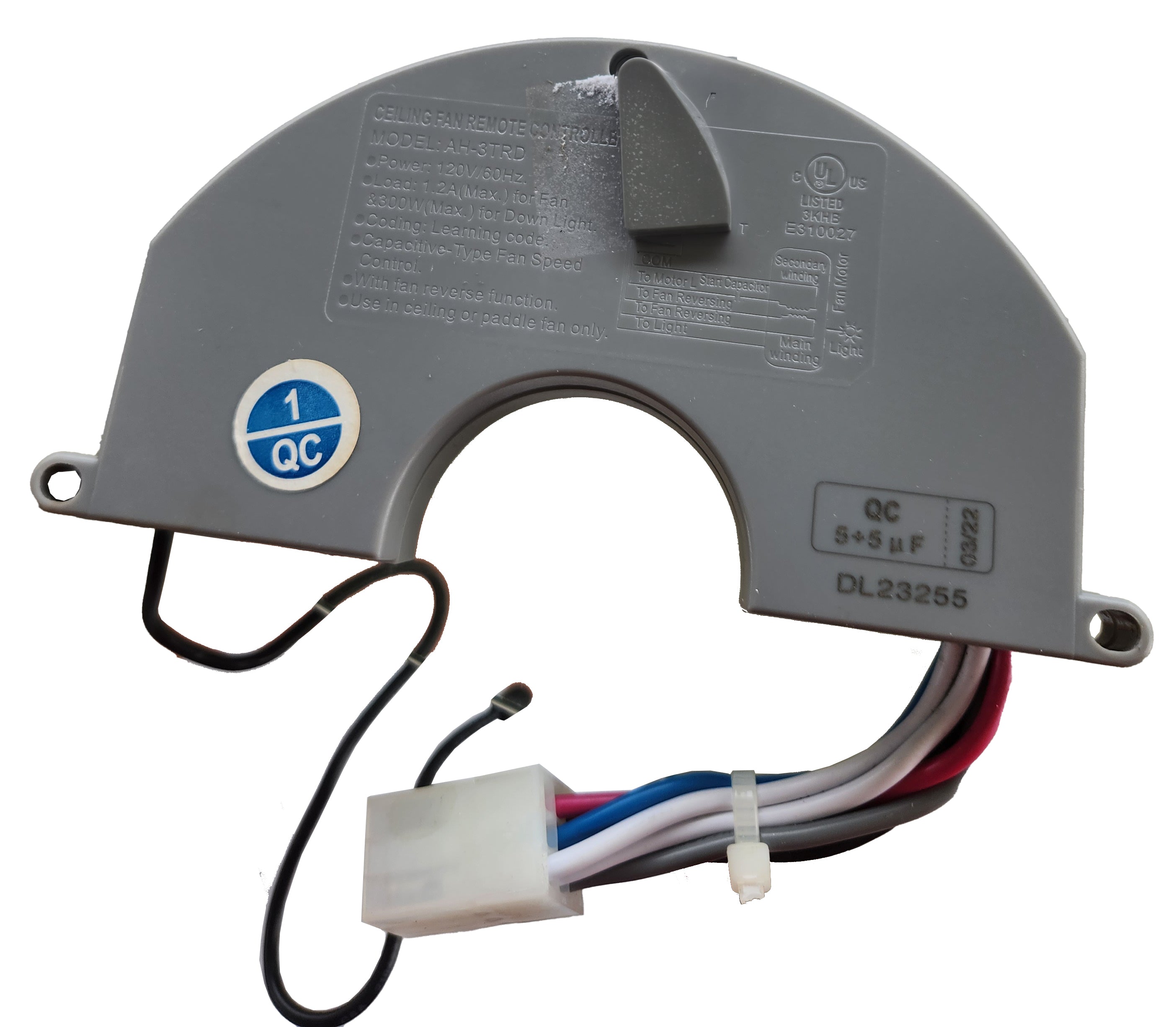 Récepteur d'apprentissage pour ventilateur de plafond Harbor Breeze AH-3TRDL