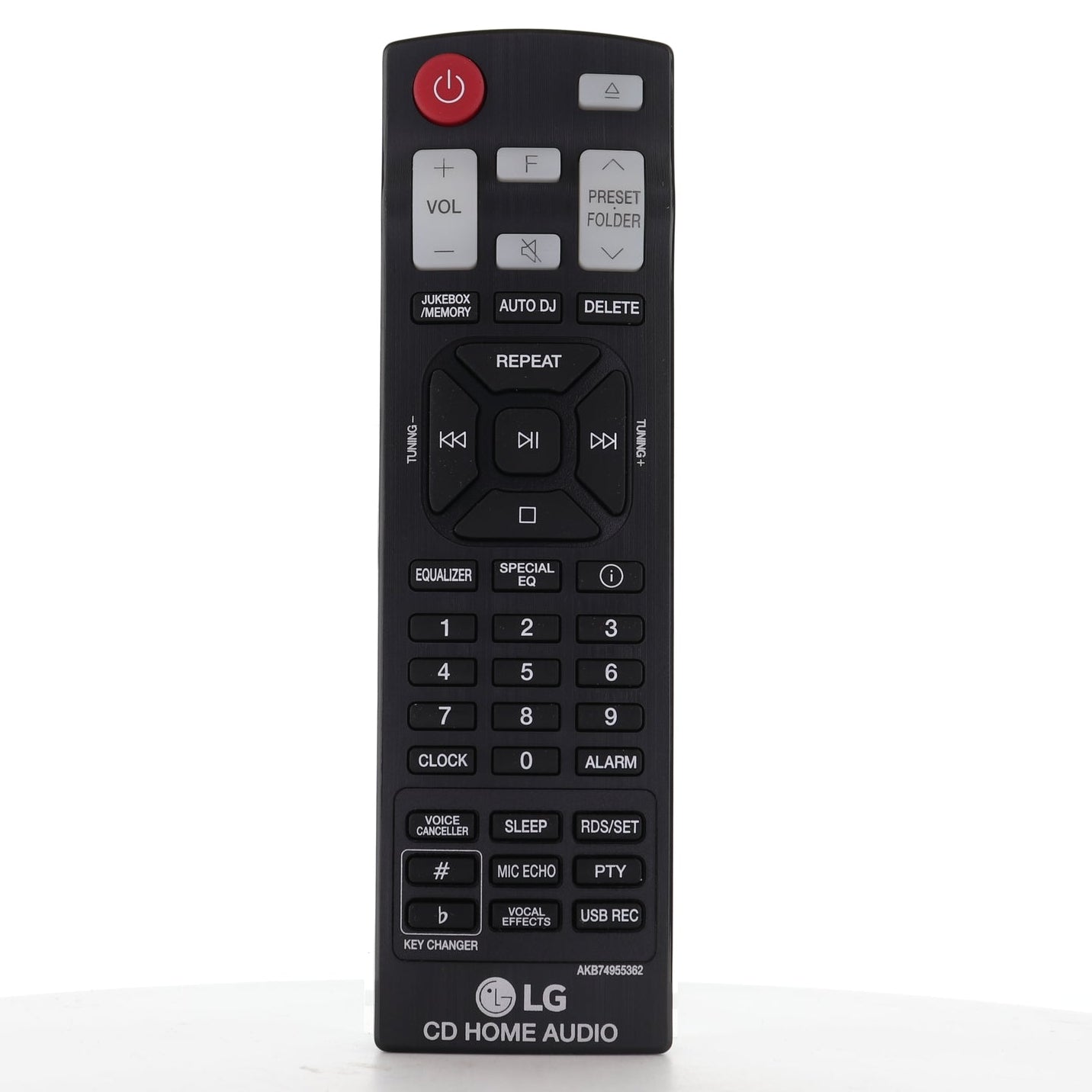 Control remoto de audio para el hogar con CD LG AKB74955362