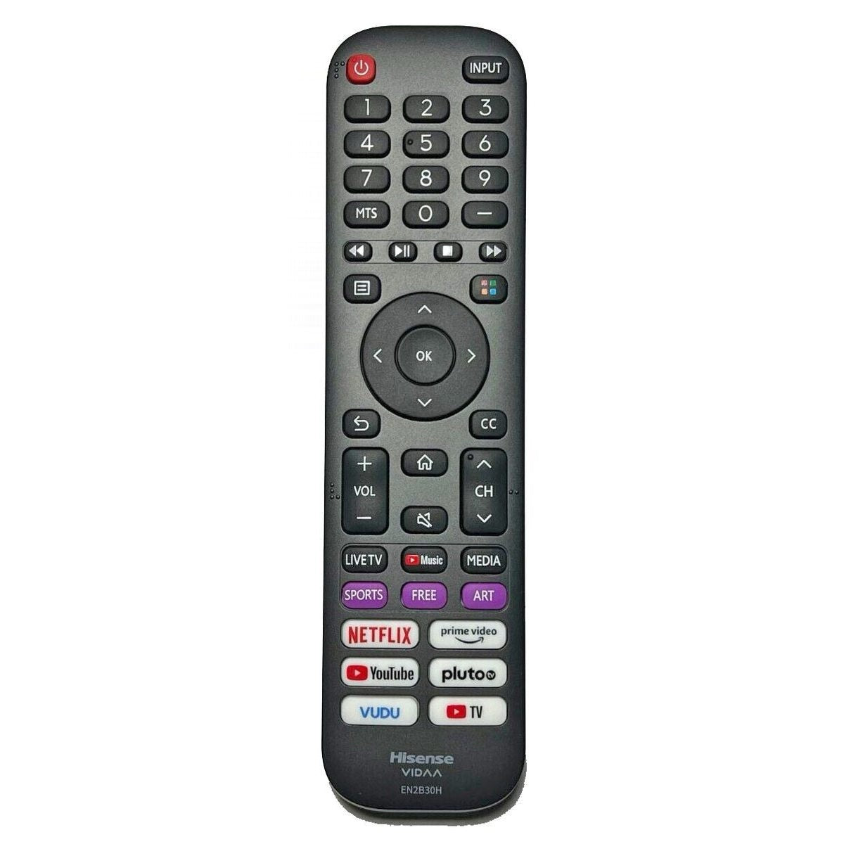 Hisense EN2B30H 2022 A6 SERIES 4K UHD VIDAA Android TV Remote Control