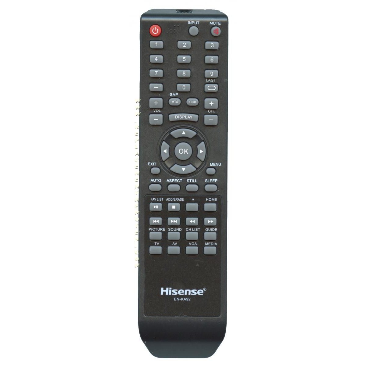 Télécommande pour téléviseur Hisense ENKA92 - ENKA92