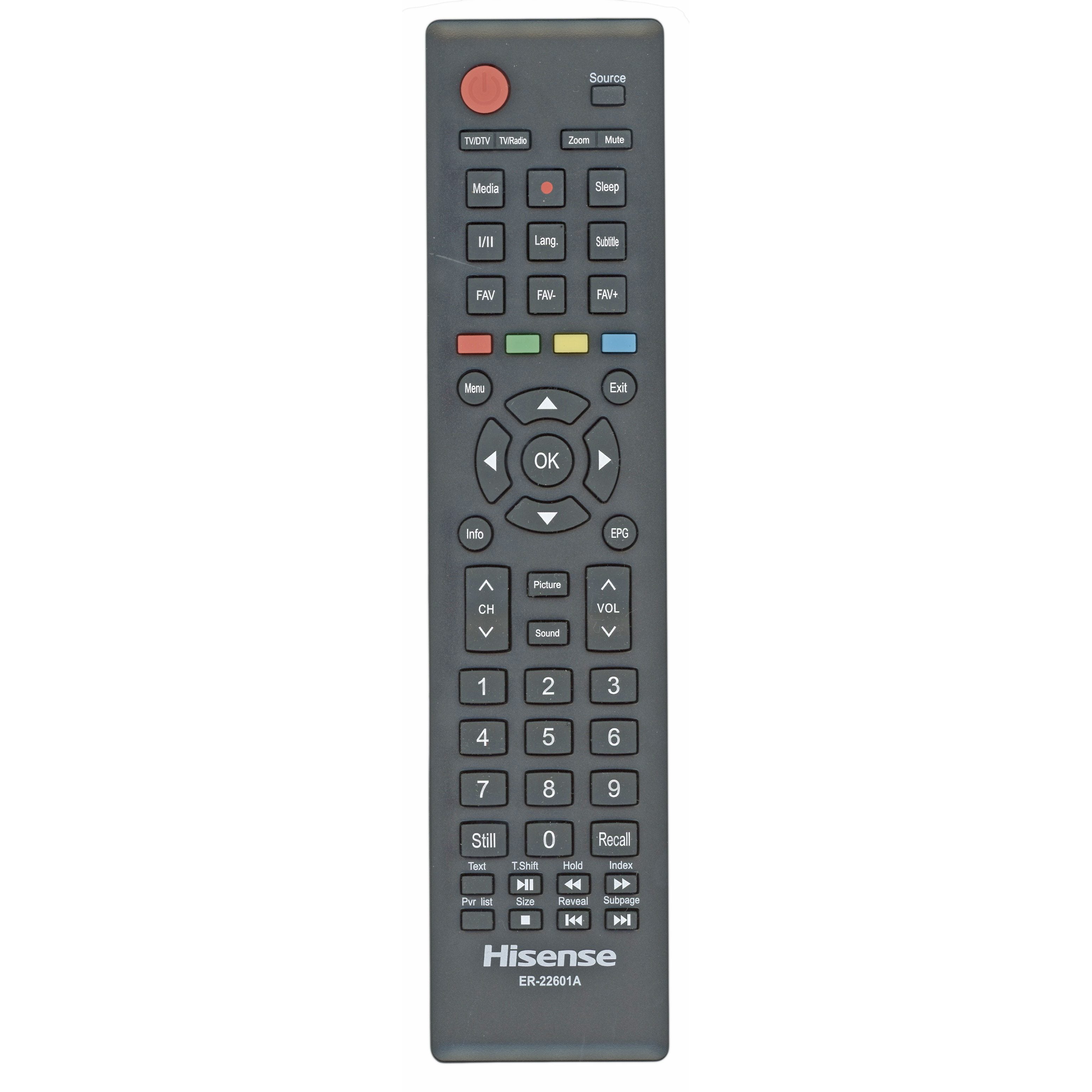 Control remoto para televisor Hisense ER22601A