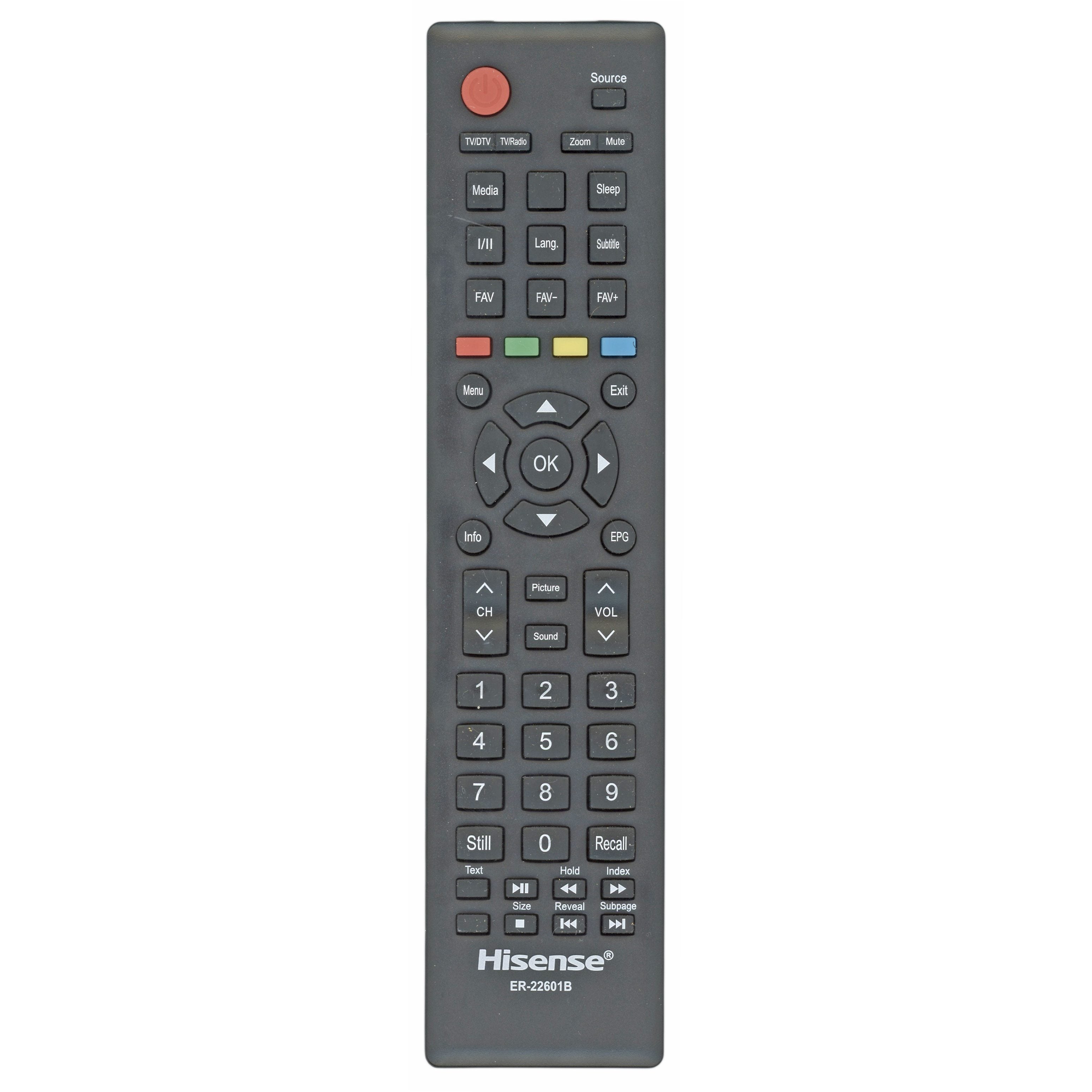 Control remoto para televisor Hisense ER22601B