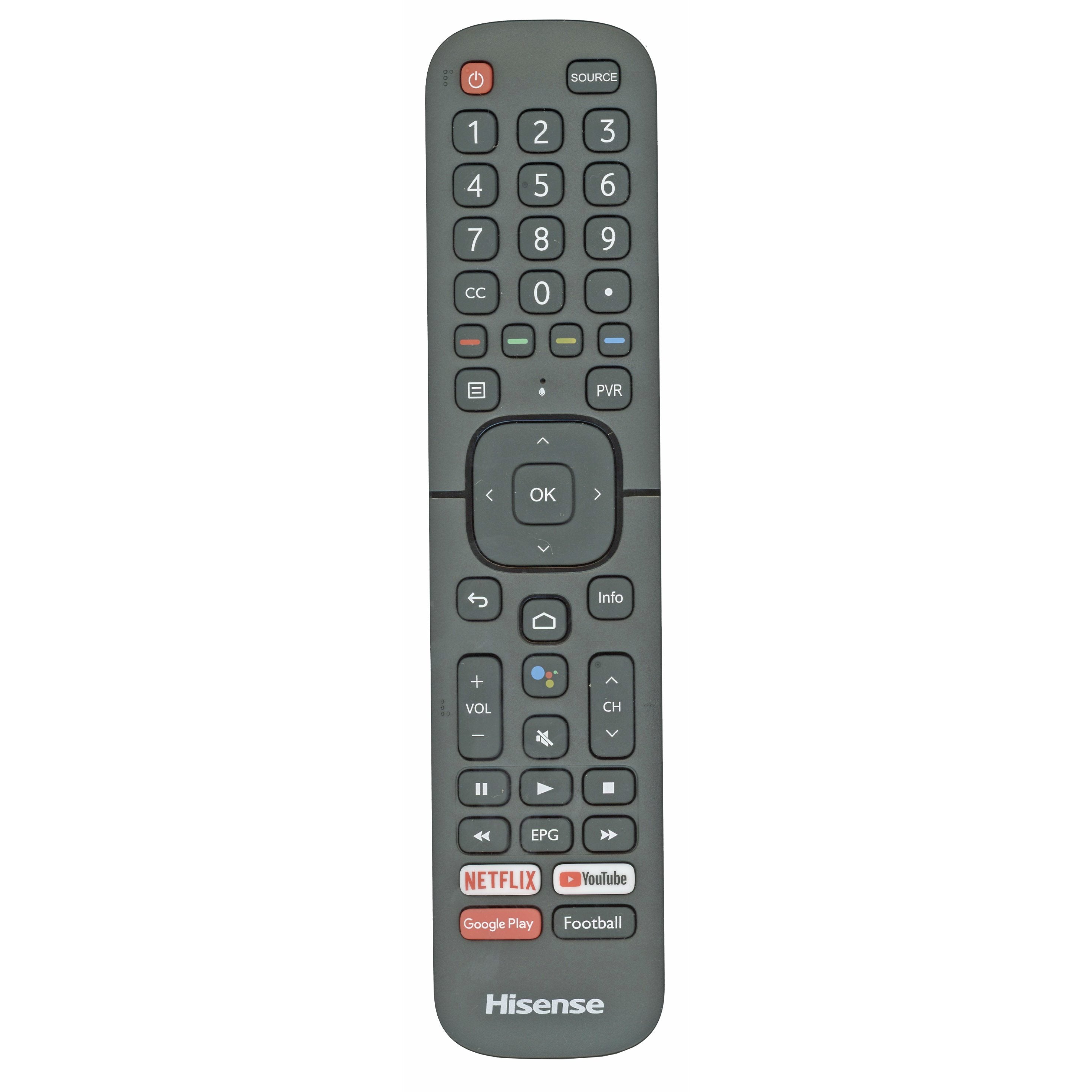 Control remoto inteligente para TV Hisense ERF2J60H con Google Voice