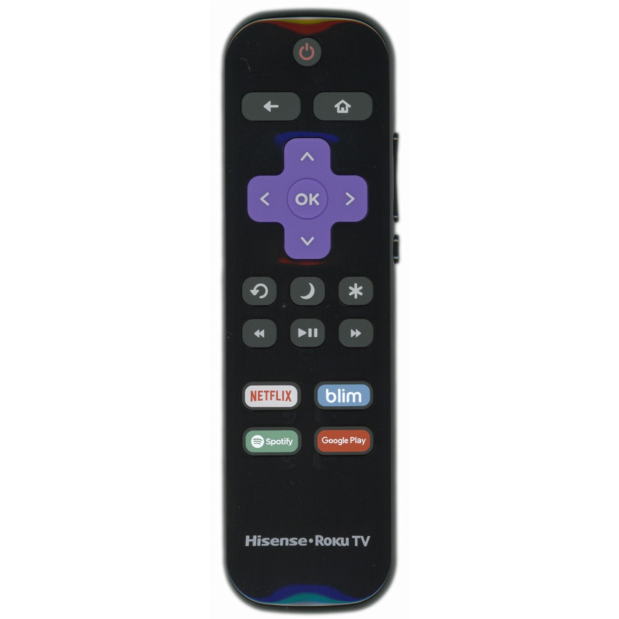 Control remoto para televisor Hisense HURCRMX18 con Roku - Netflix, Blim, Spotify, Google Play - HURCRMX18