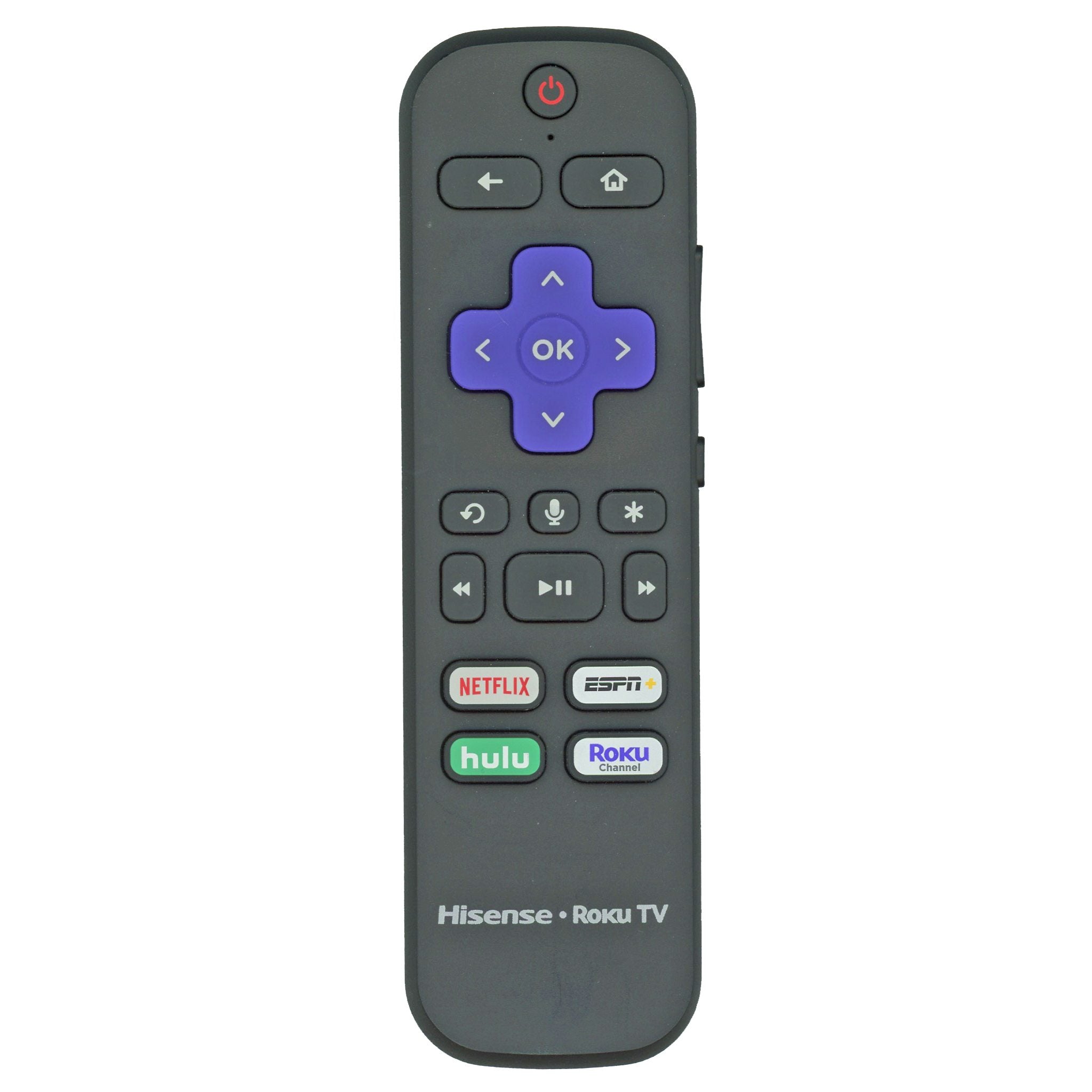 Hisense RC-AL5 / HU-RCRUS-20W 2019 Roku Remote Control | Voice | RF | Netflix | ESPN + | Hulu | Roku Channel - HURCRUS20W