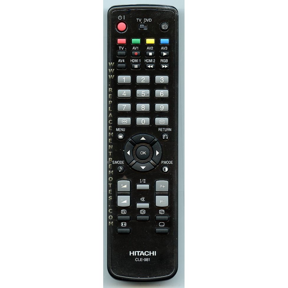 Hitachi CLE981 TV Remote Control