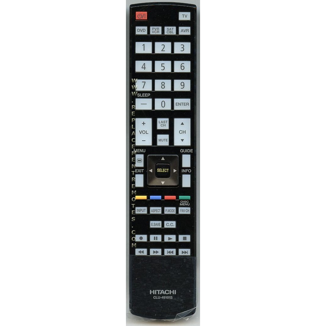 Hitachi CLU-49101S TV Remote Control CLU49101S