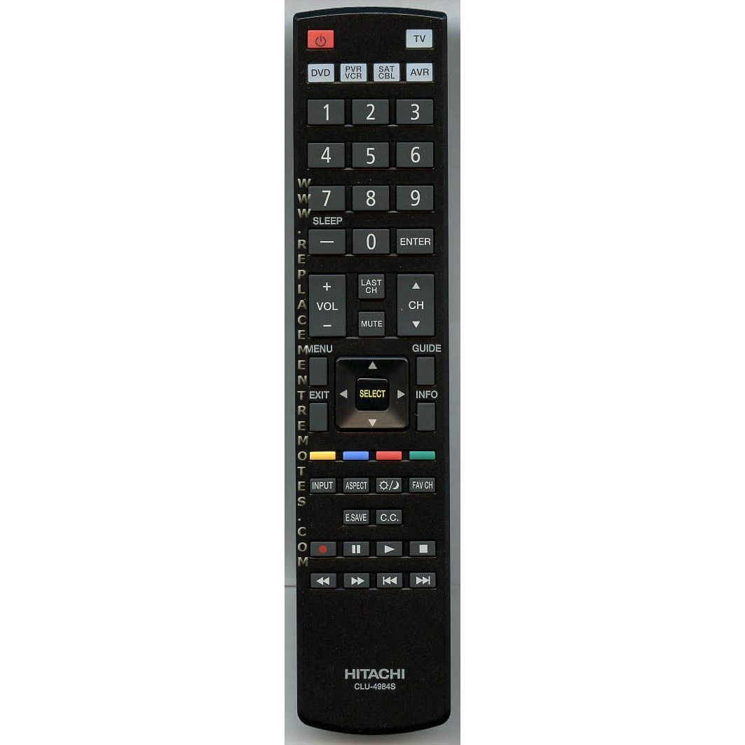 Hitachi CLU4984S TV Remote Control