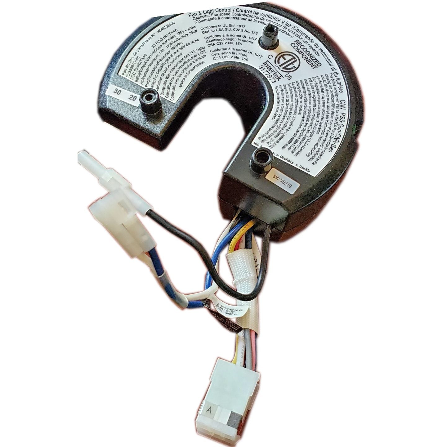 Récepteur pour ventilateur de plafond Hunter IN2TX46