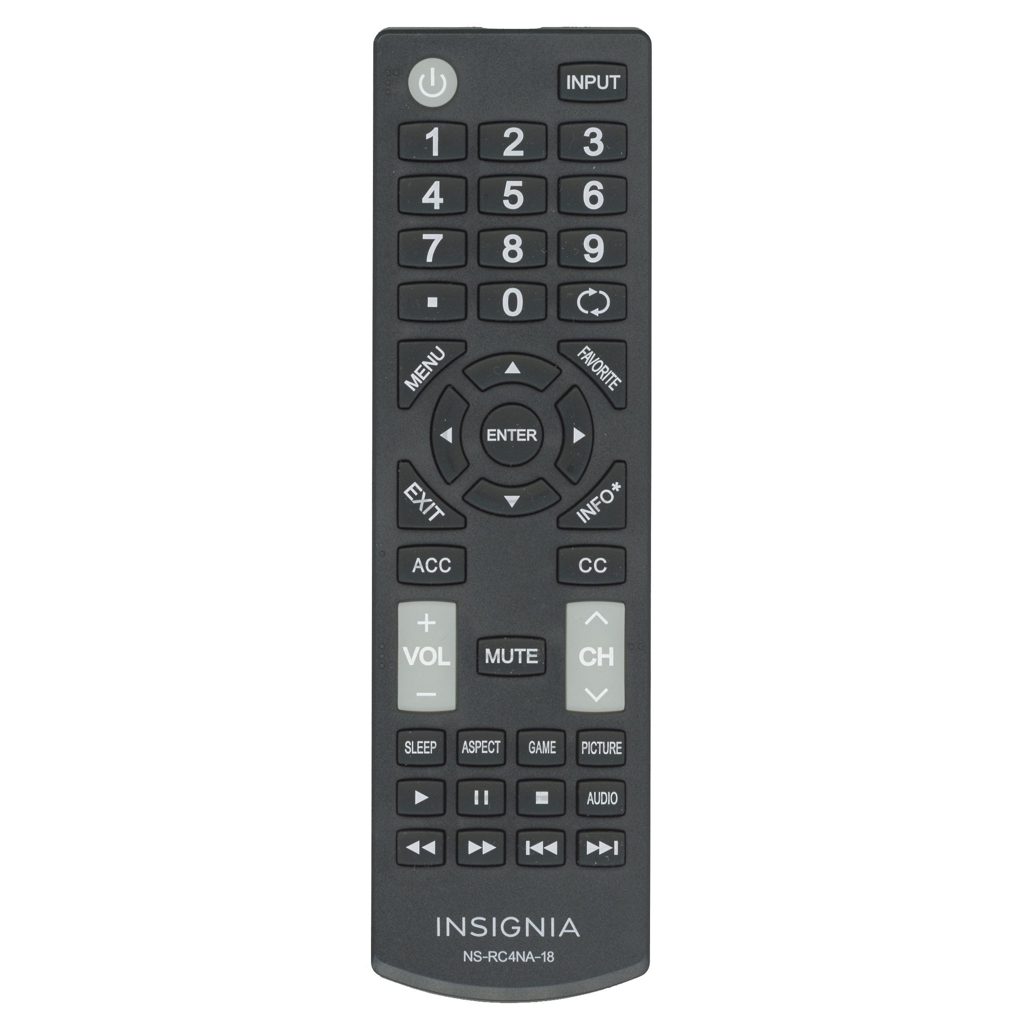 Télécommande pour téléviseur Insignia 341920000190005