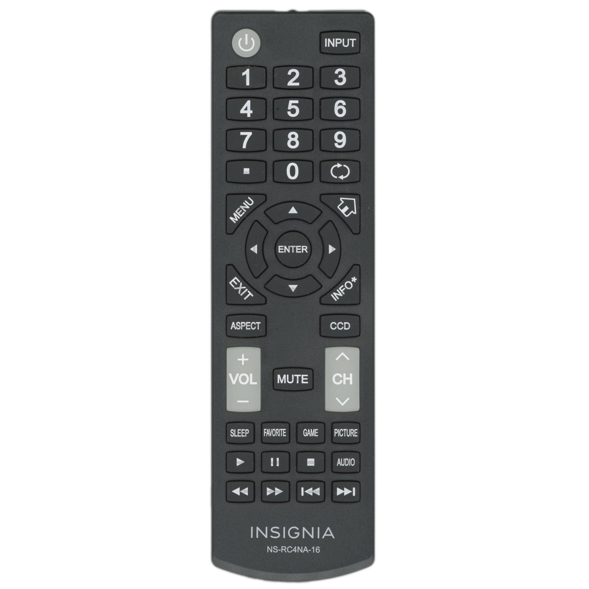 Control remoto para TV Insignia NSRC4NA16