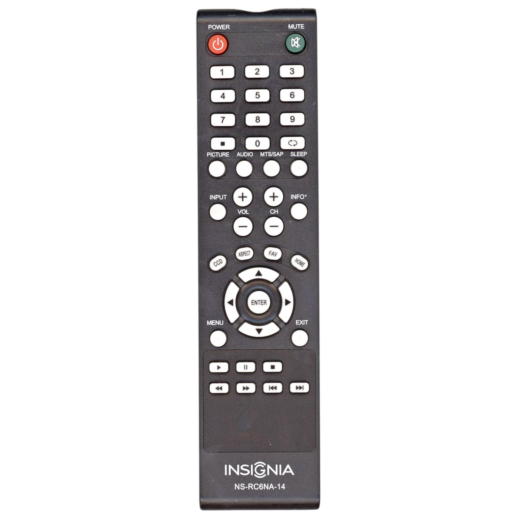 Control remoto para TV Insignia NSRC6NA14