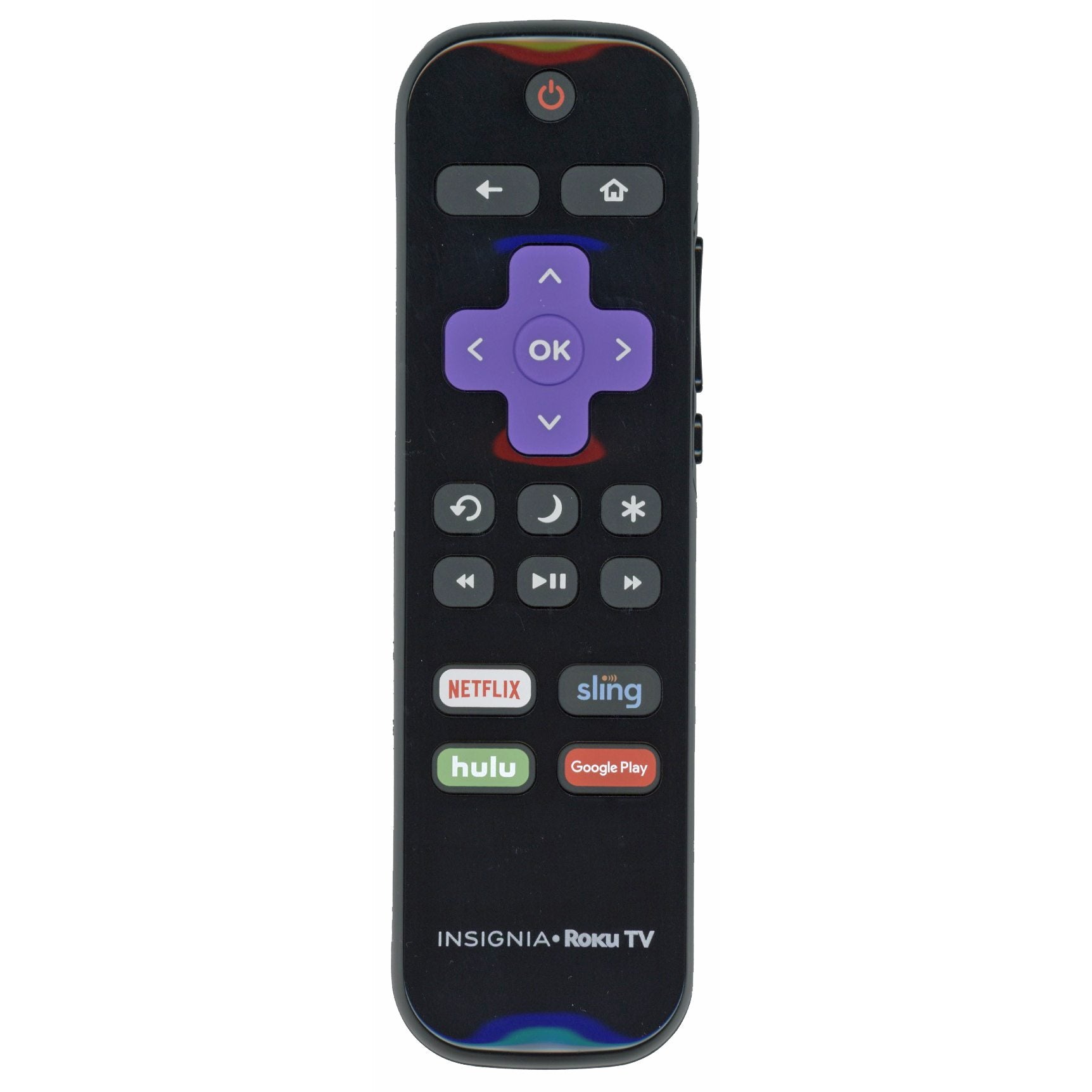 Insignia NS-RCRUDUS-18 2017 Roku TV Remote Control | Netflix | Sling | Hulu | Google Play - 398GR10BEBYN0006