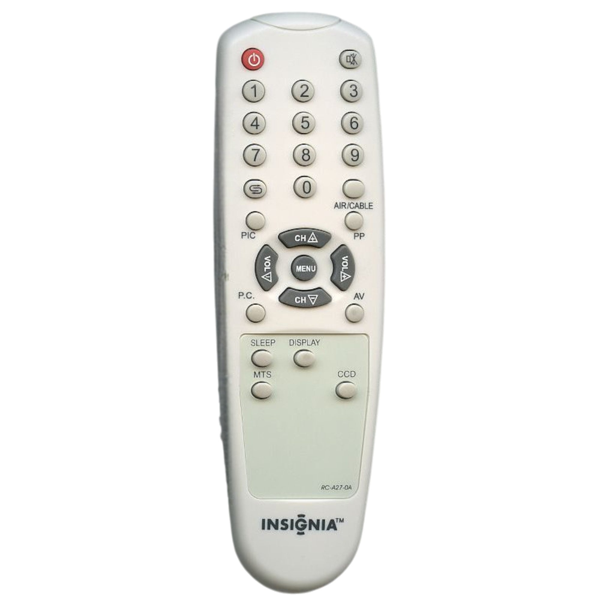 Insignia RCA270A TV Remote Control RC-A27-0A 6010A02701