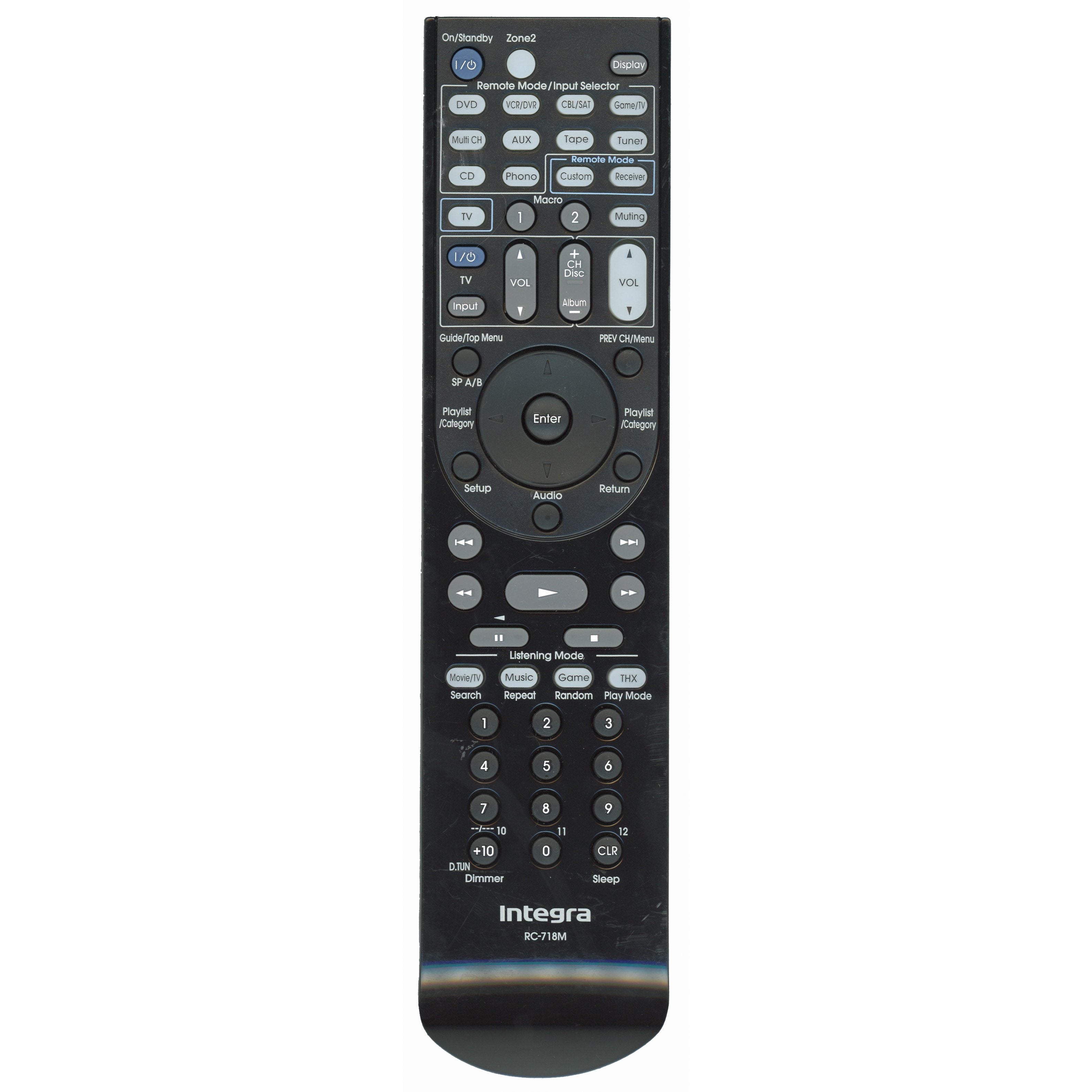 Control remoto del receptor Integra RC718M