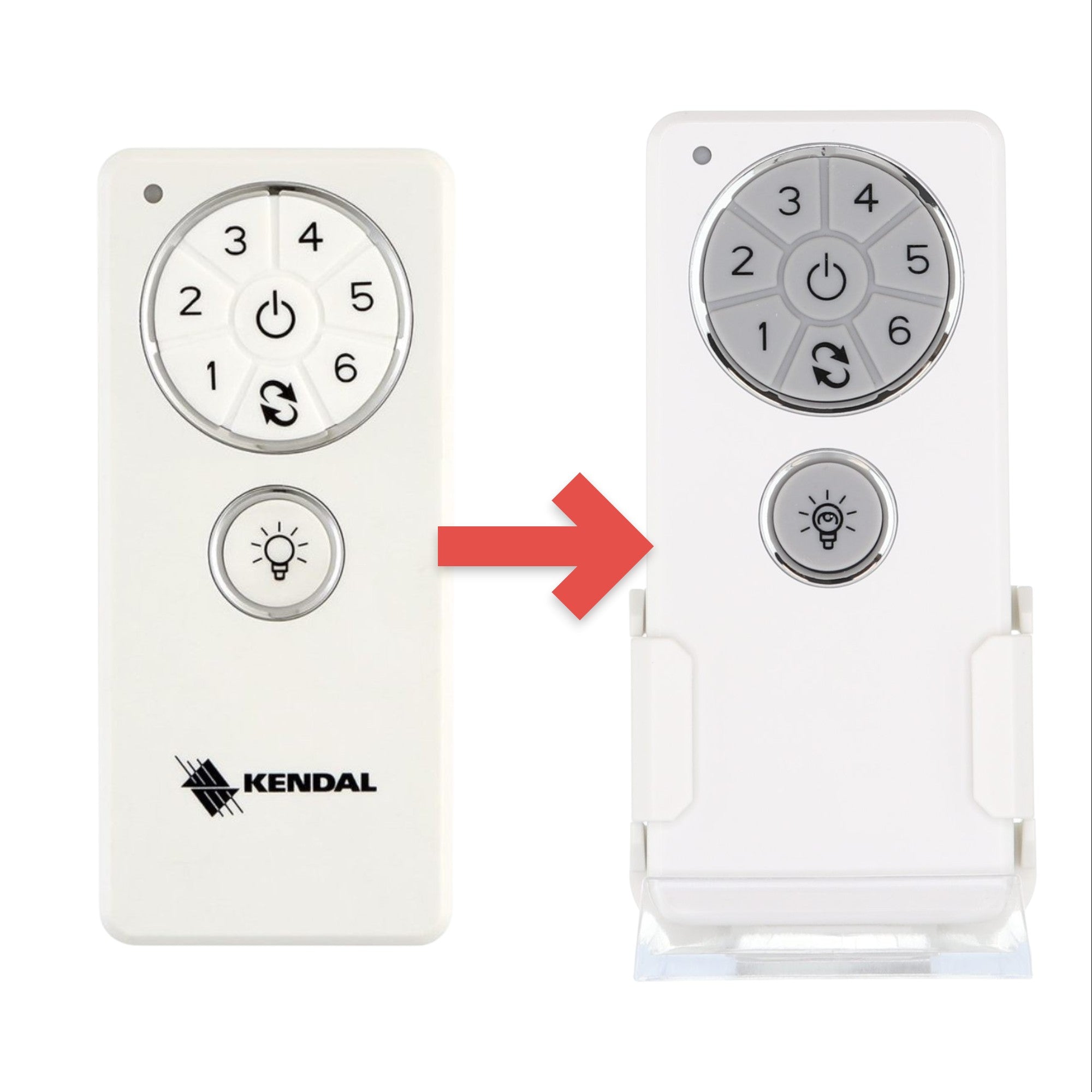 Ventilateur de plafond Kendal Lighting à 6 vitesses avec télécommande