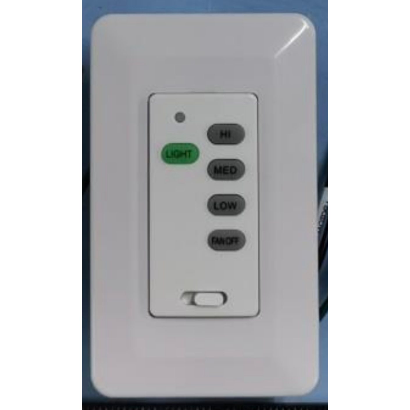 Kichler 2AQZU-18009 3 Speed Wired Wall Controller Ceiling Fan Remote Control