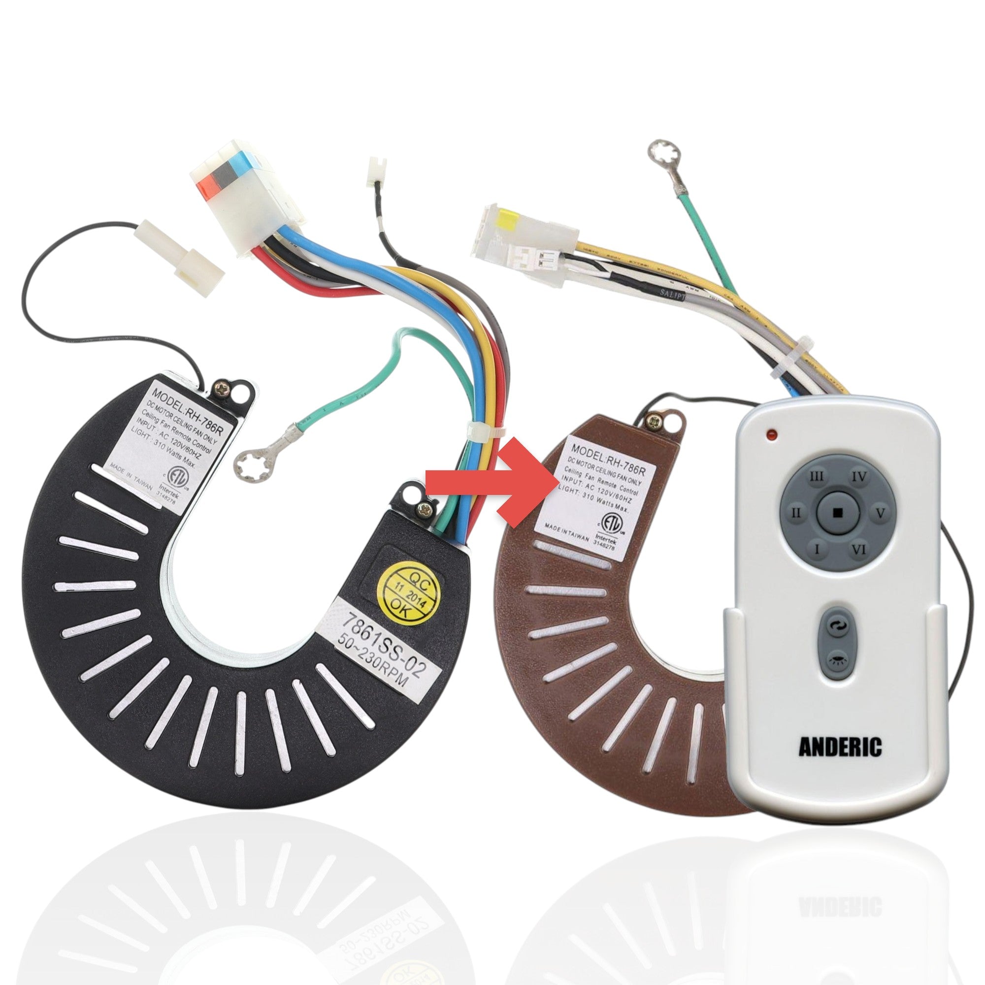 Récepteur pour ventilateur de plafond Emerson RH786NRG