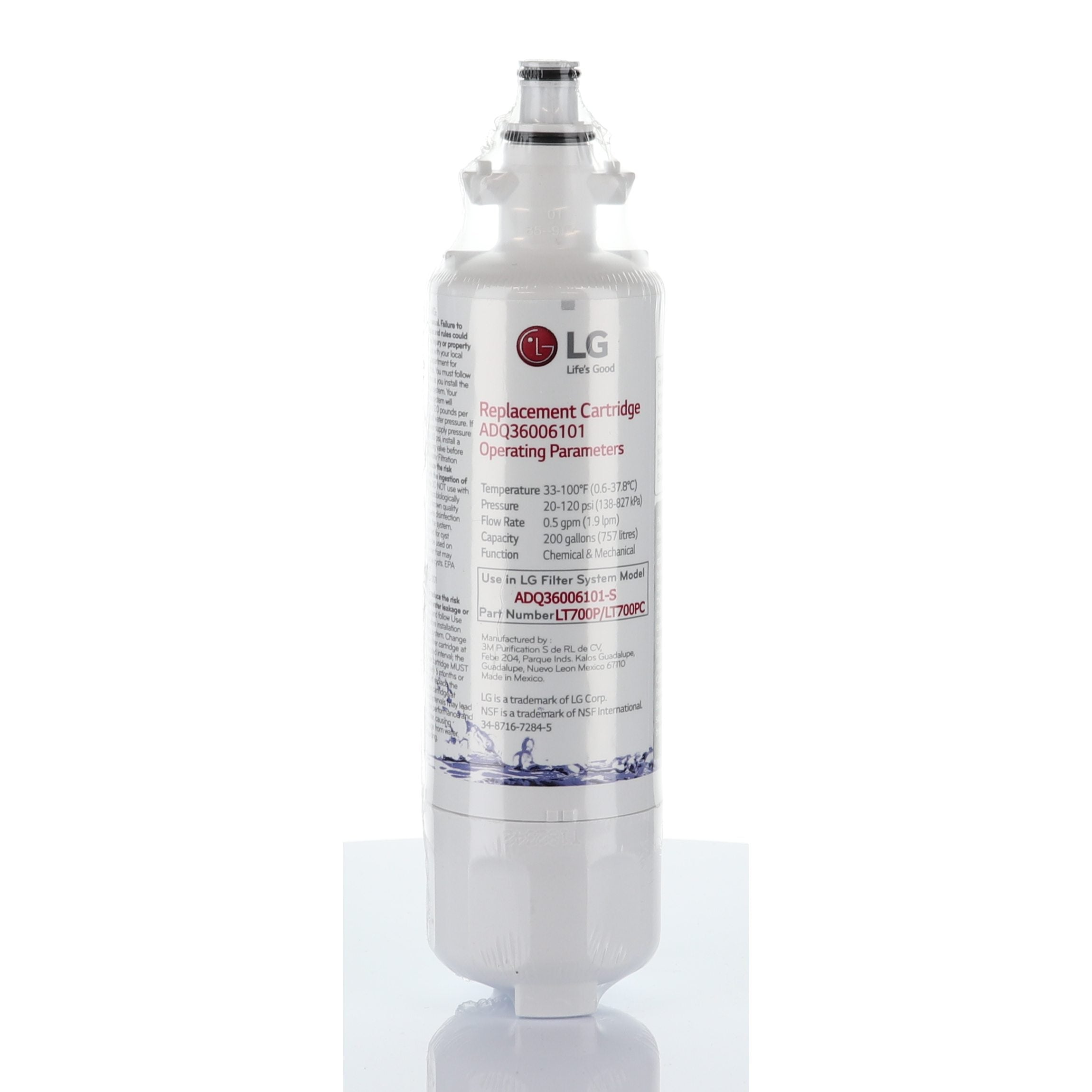 LG ADQ36006101 Refrigerator Water Filter