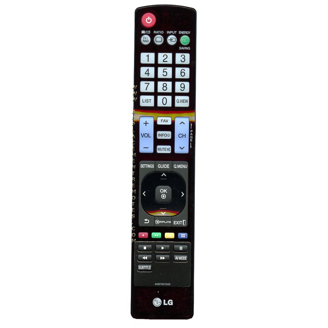 LG AGF76578718 TV Remote Control