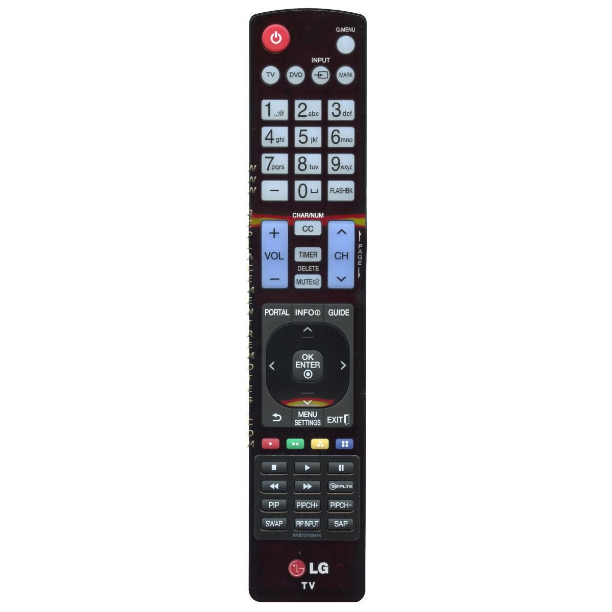 Control remoto para TV LG AGF76692613