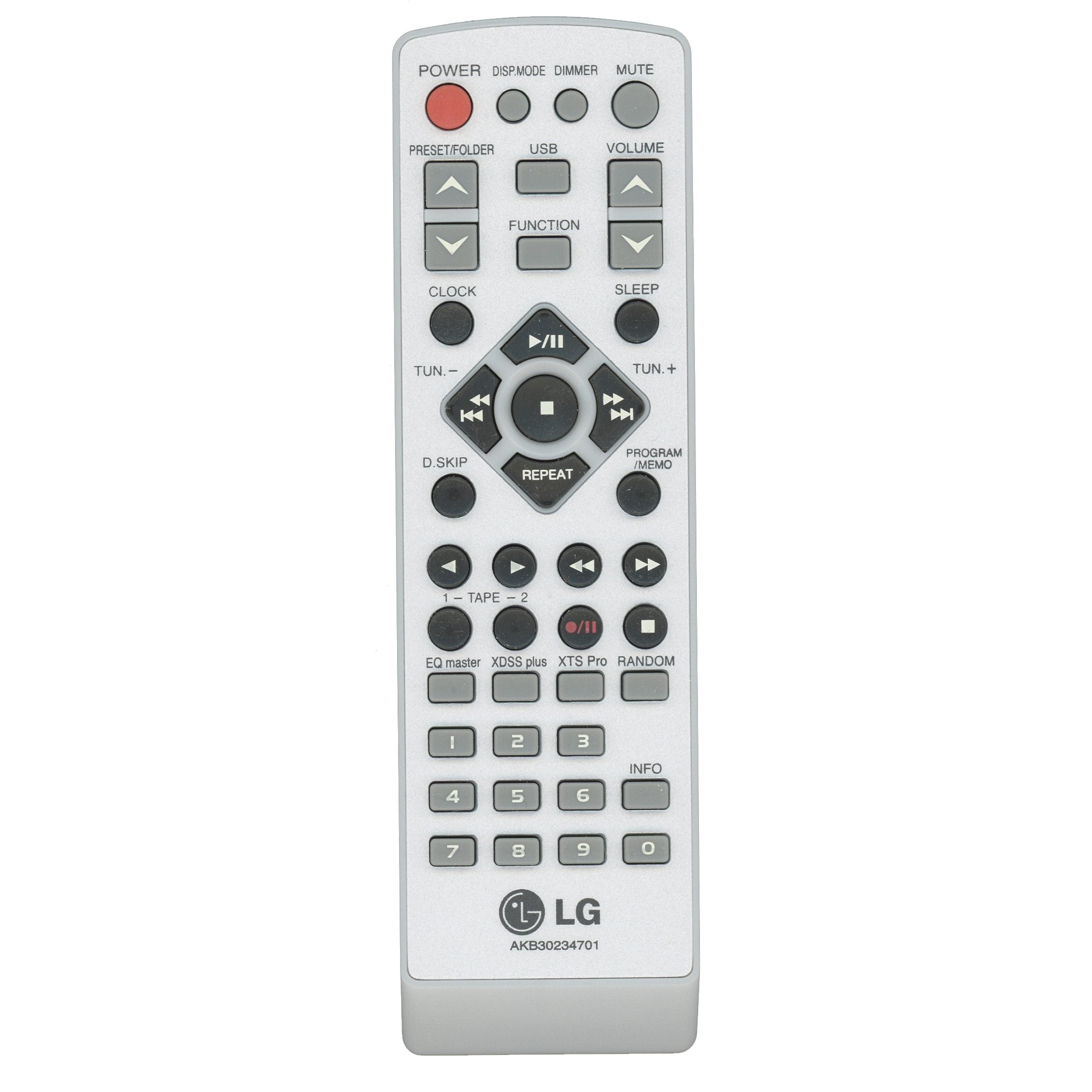 Control remoto de audio LG AKB303234701