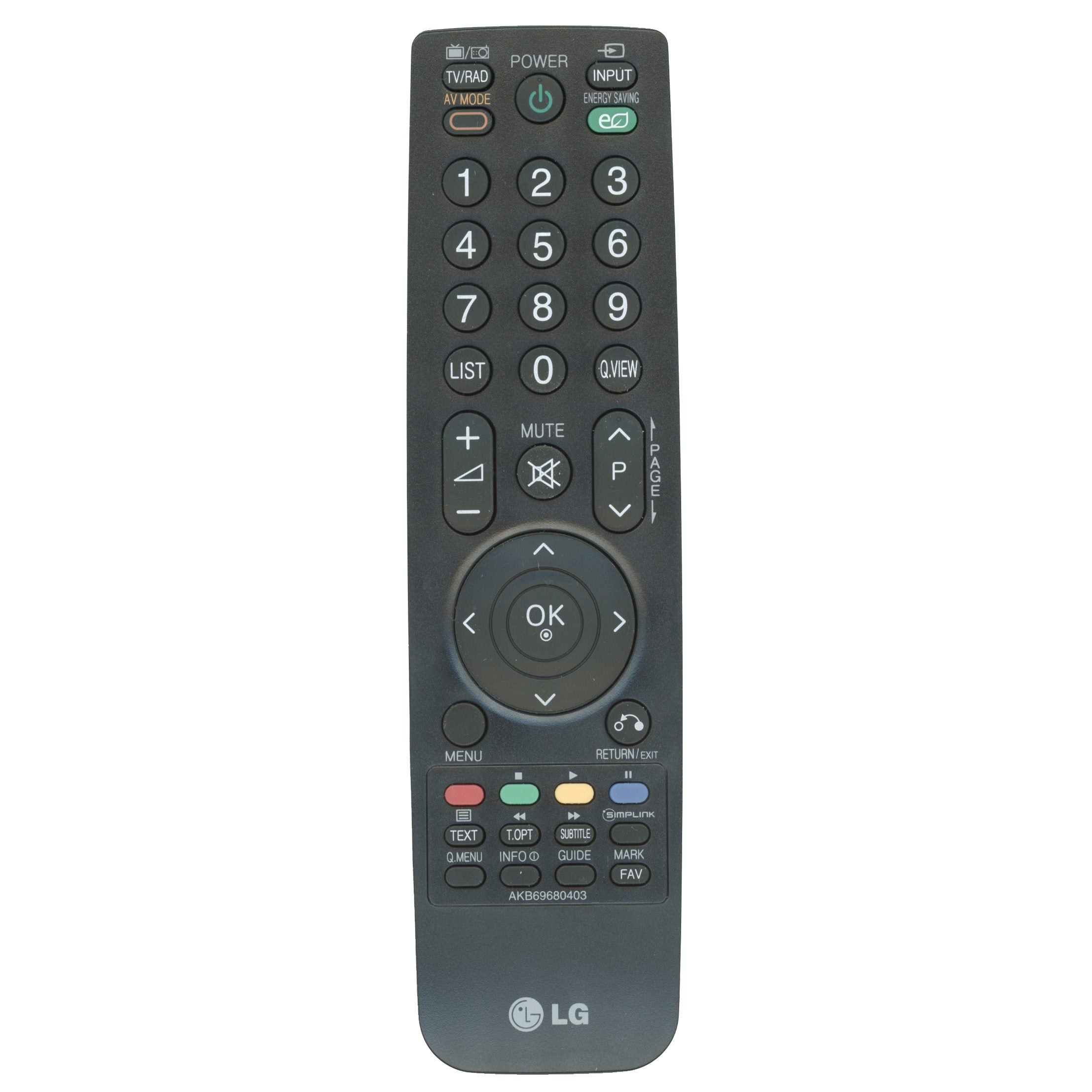 Control remoto para televisor LG AKB69680403
