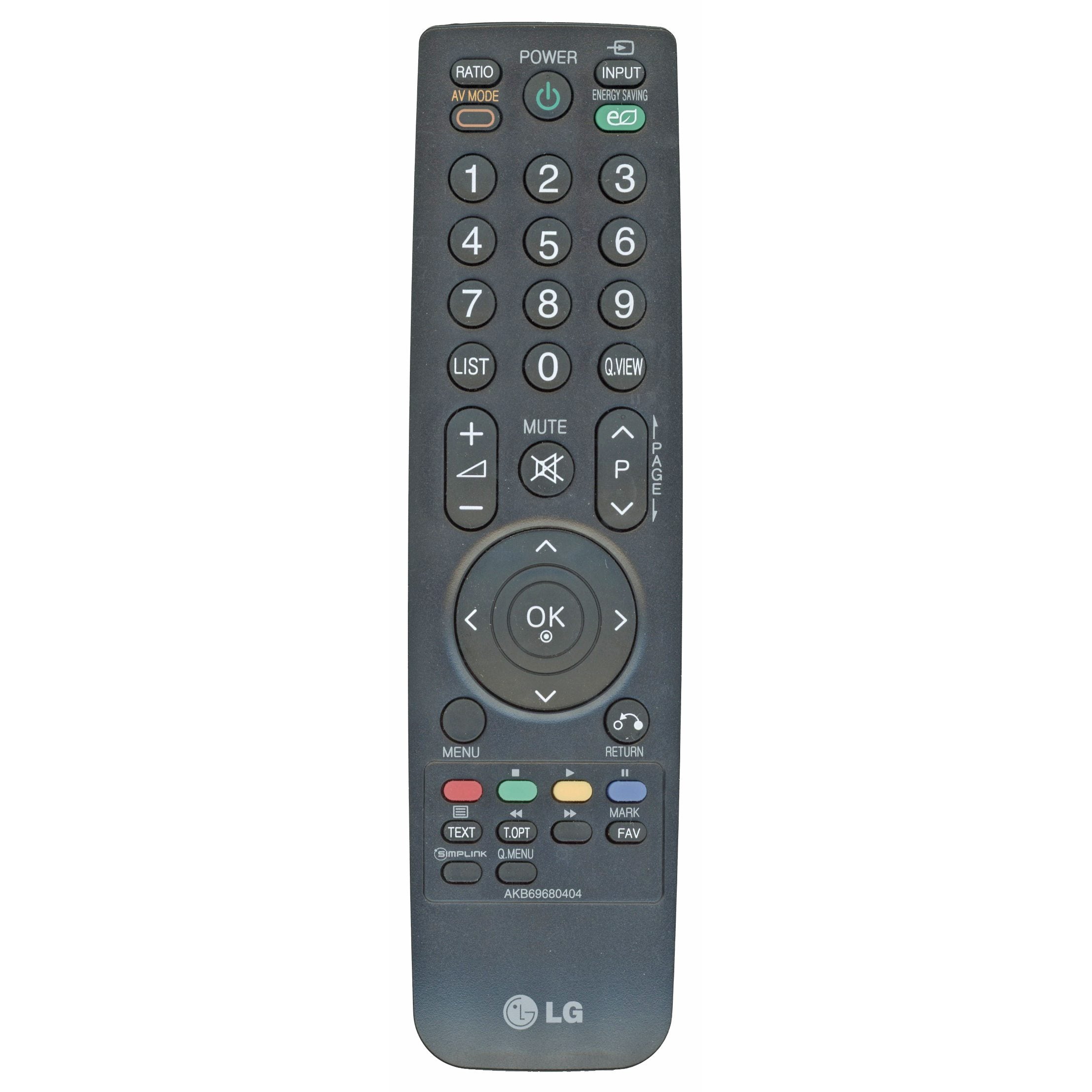Control remoto para televisor LG AKB69680404