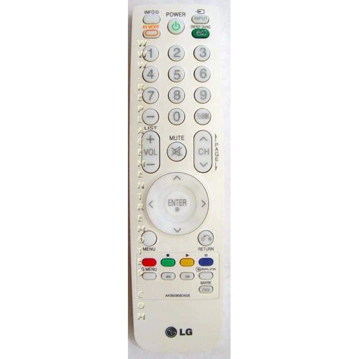 Control remoto para televisor LG AKB69680406