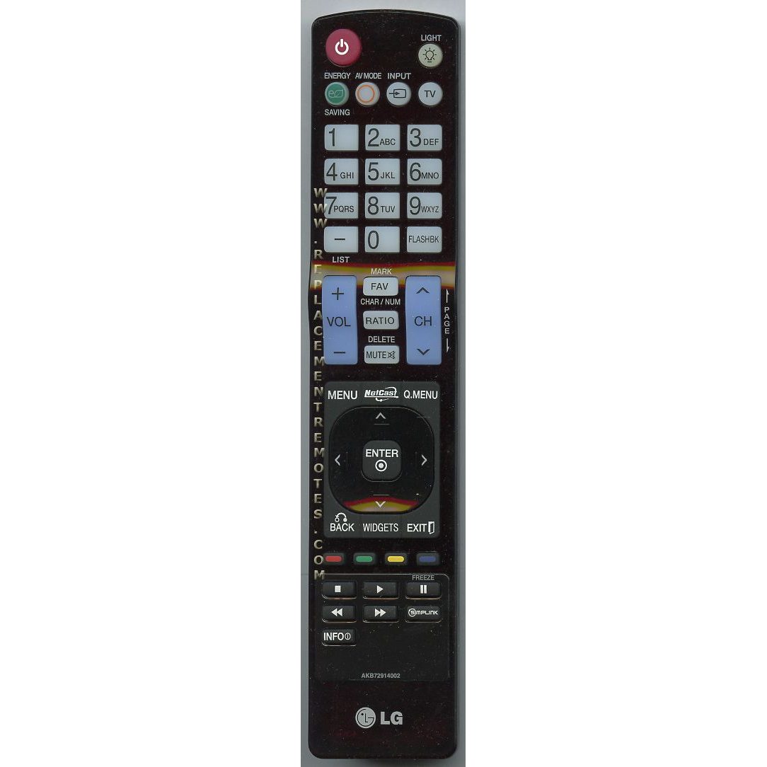 LG AKB72914002 TV Remote Control