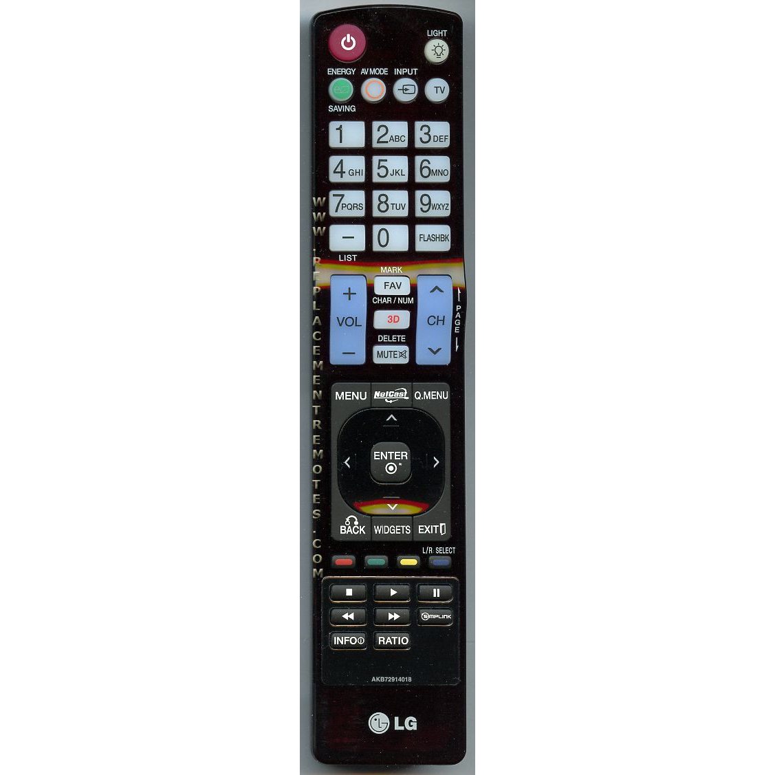 LG AKB72914018 TV Remote Control