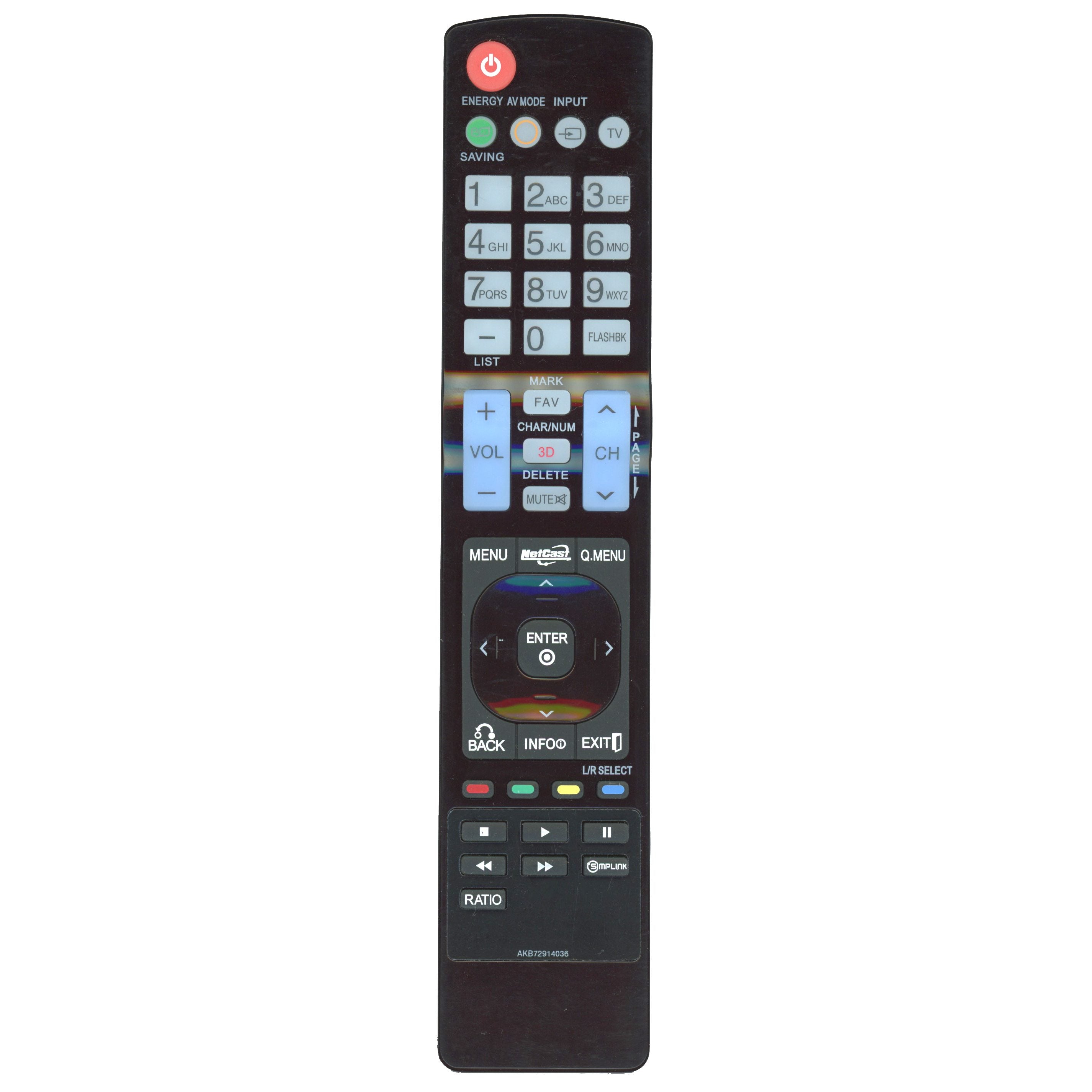 LG AKB72914036 TV Remote Control