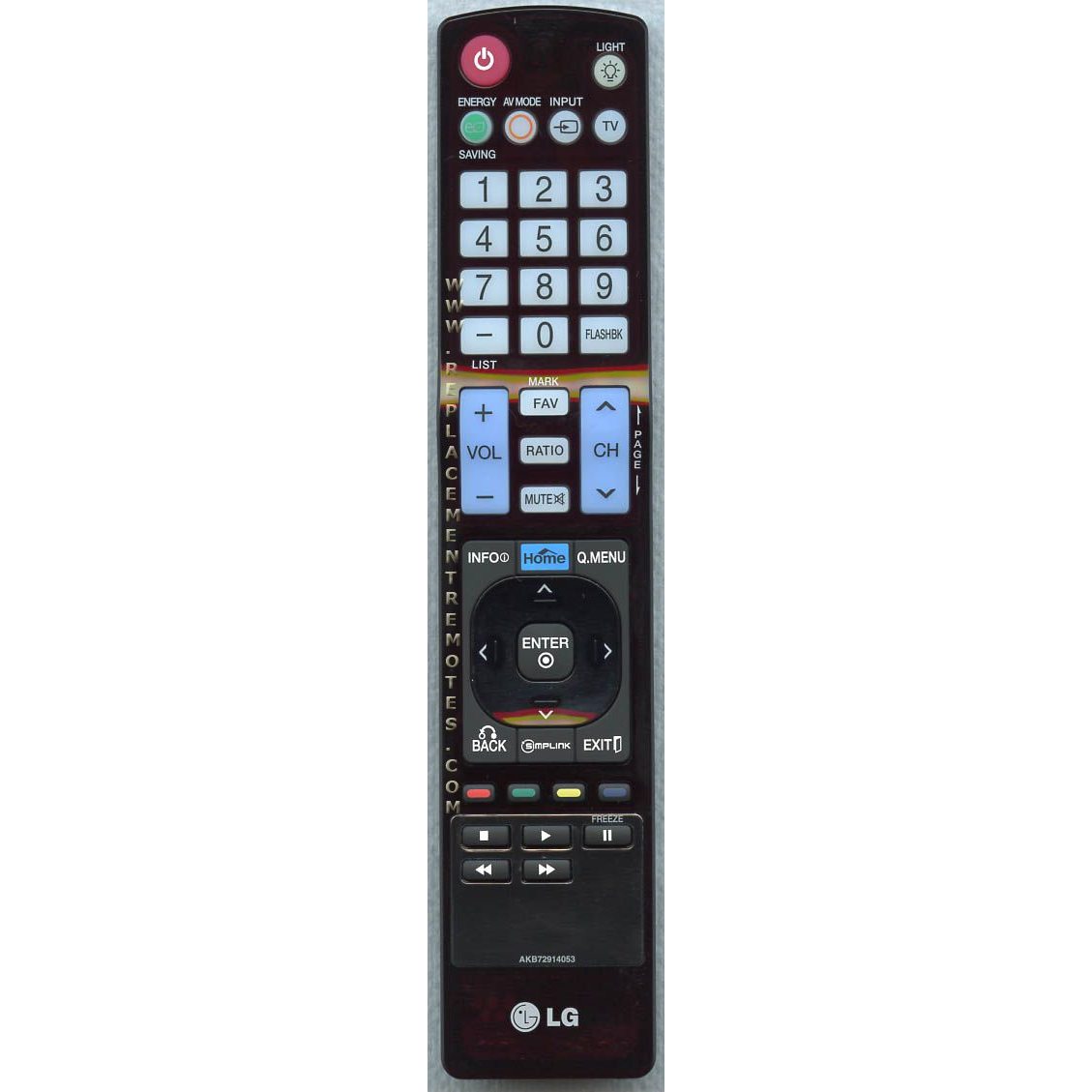 LG AKB72914053 TV Remote Control