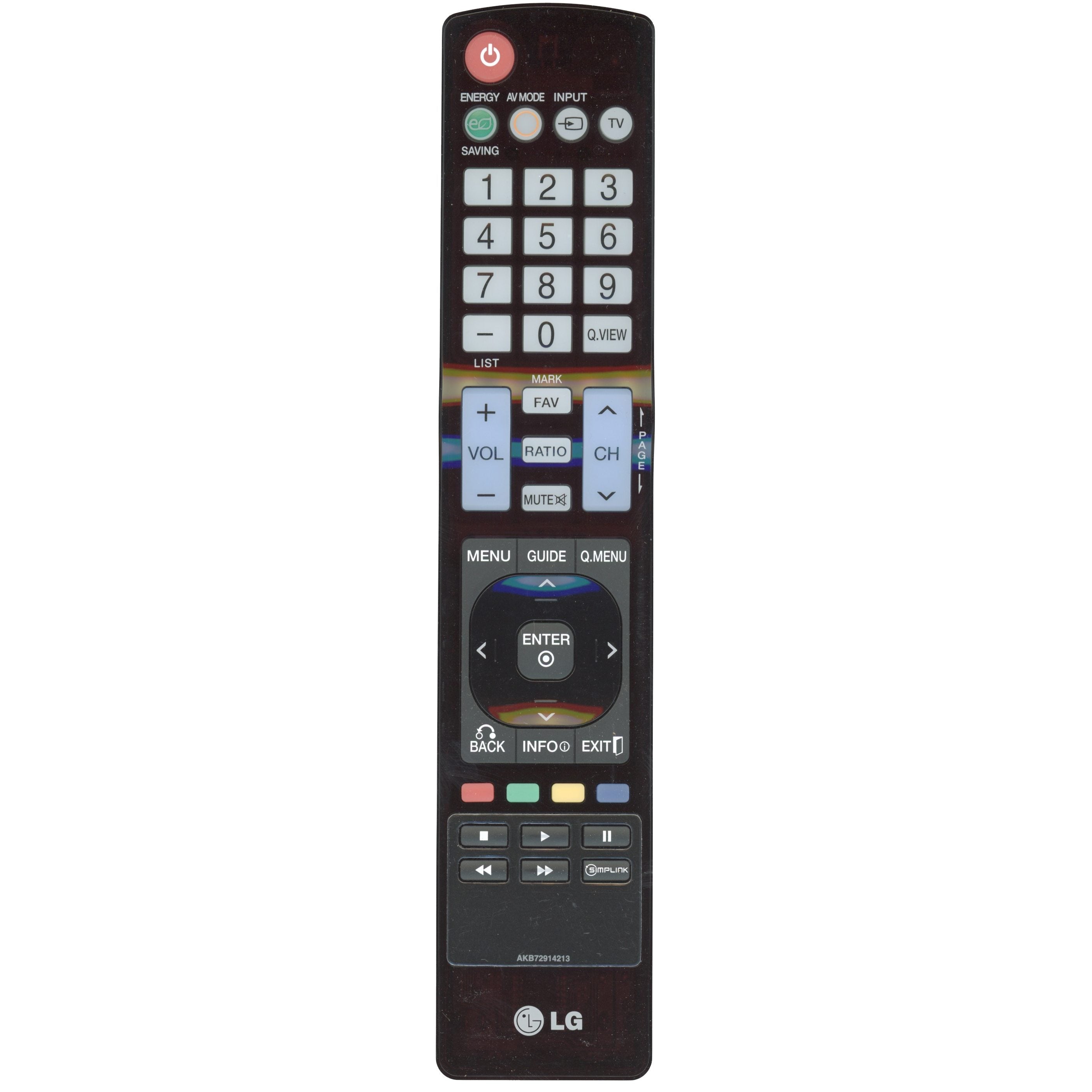 LG AKB72914213 TV Remote Control