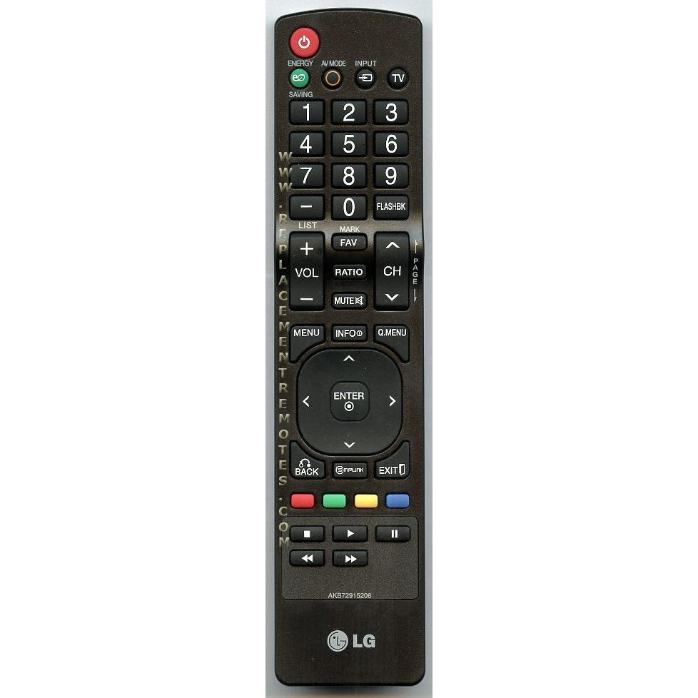 LG AKB72915206 TV Remote Control
