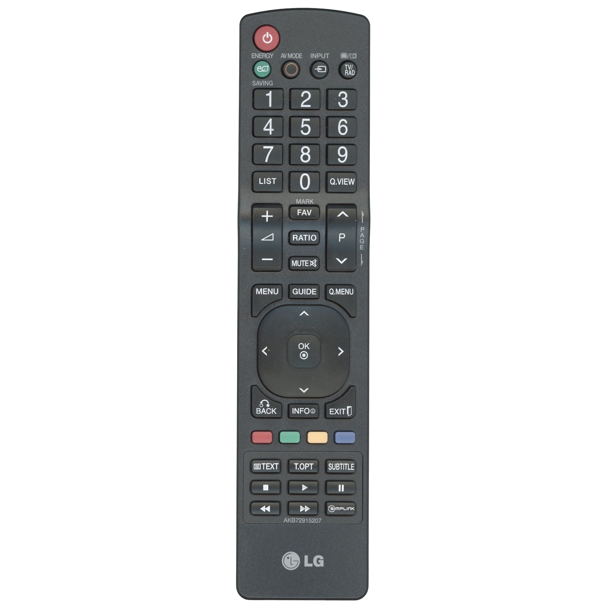 Control remoto para televisor LG AKB72915207