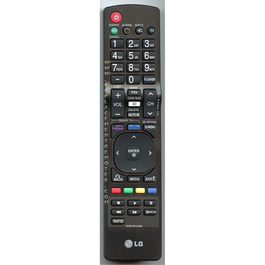 LG AKB72915238 TV Remote Control