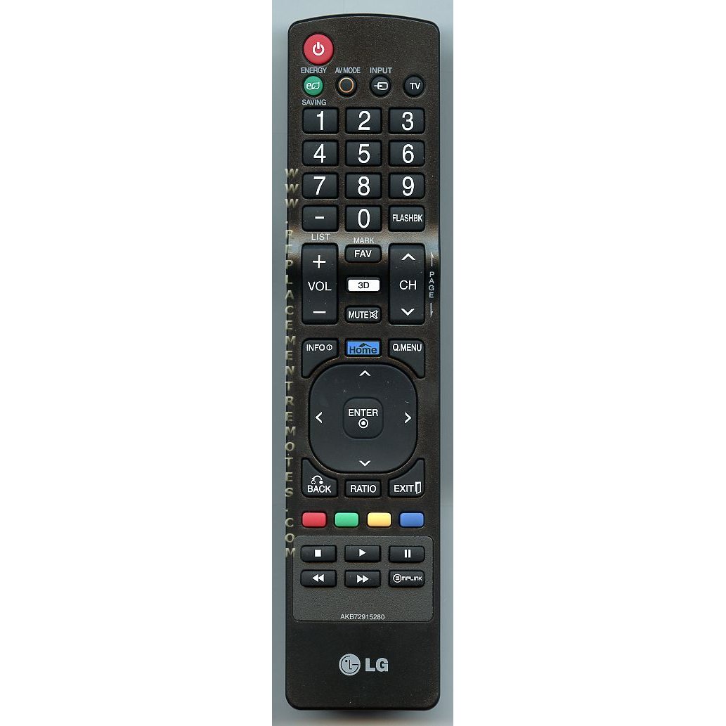 LG AKB72915280 TV Remote Control