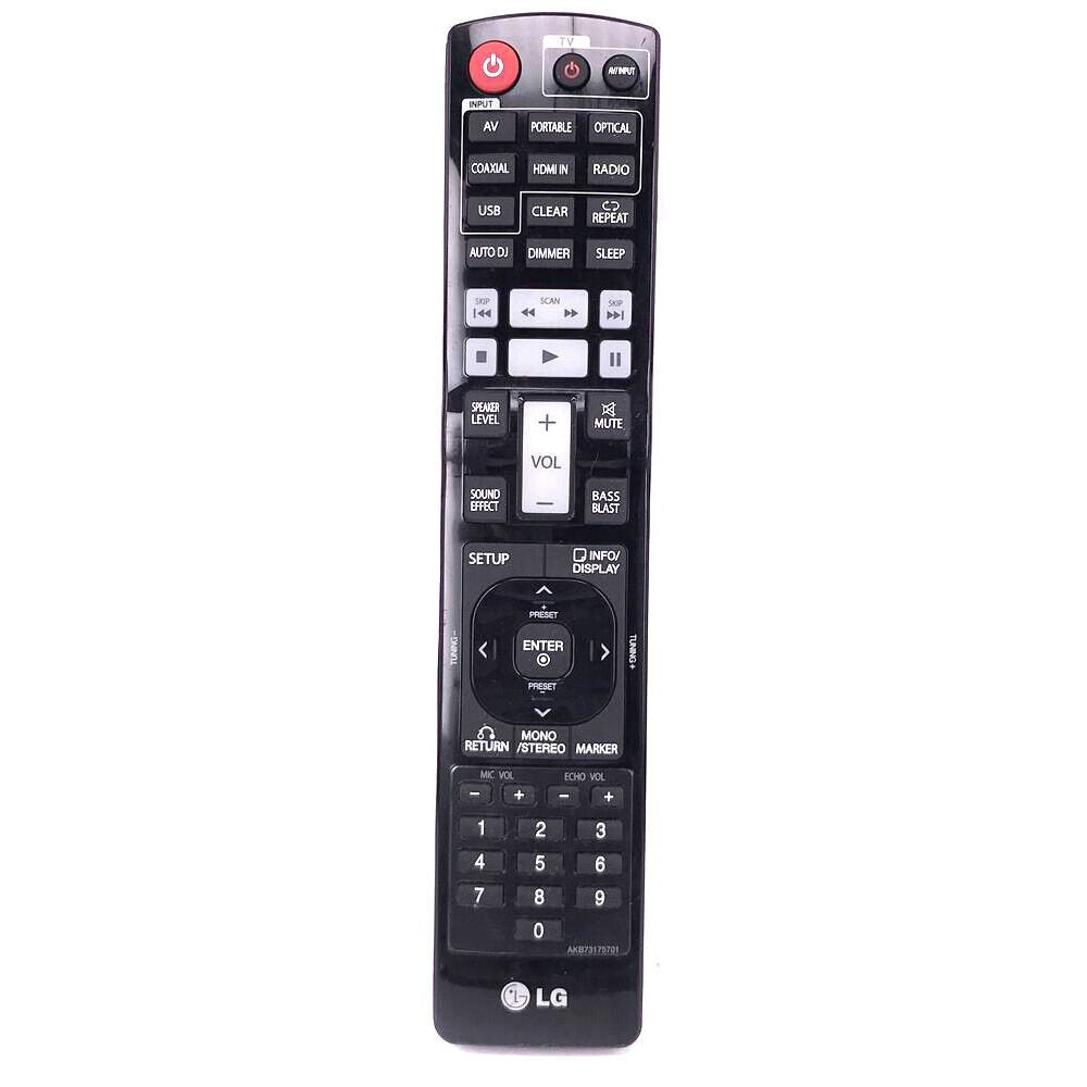 Télécommande audio LG AKB73175701