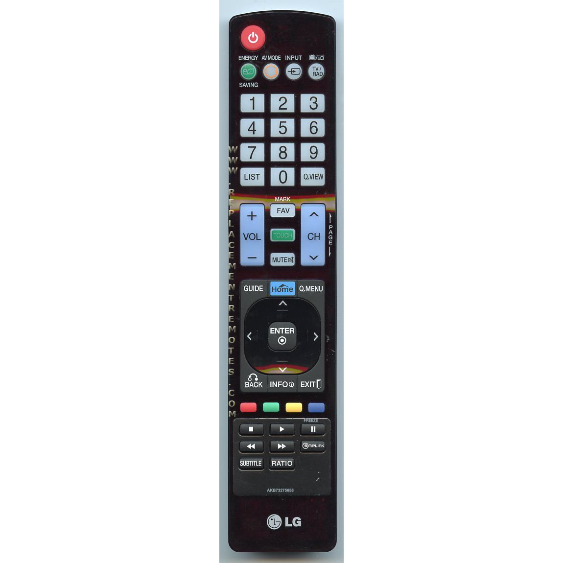 LG AKB73275658 TV Remote Control